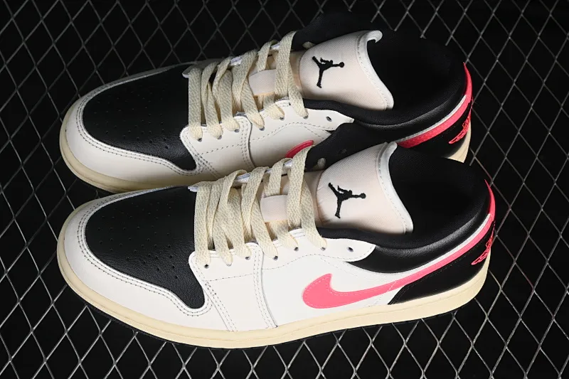 All categories Air Jordan Jordan series basketball shoes Air Jordan 1 Low G version pure original Air Jordan 1 Low AJ1 Joe 1 meter white black red low-top cultural casual sneakers DC0774-107